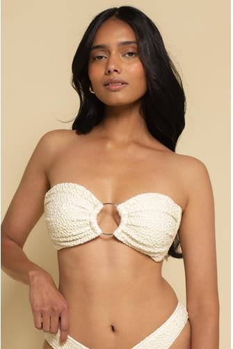 Oat Tori Ties Bandeau Bikini Top OAT TEXTURE