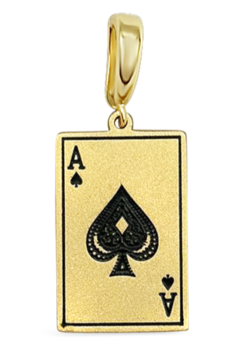 Ace Of Spades Charm GOLD