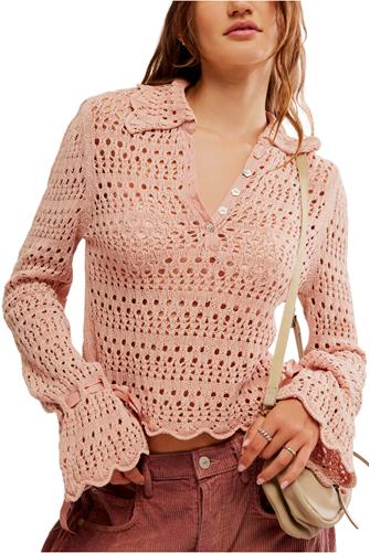 Pointelle Pullover MAUVE ROSE