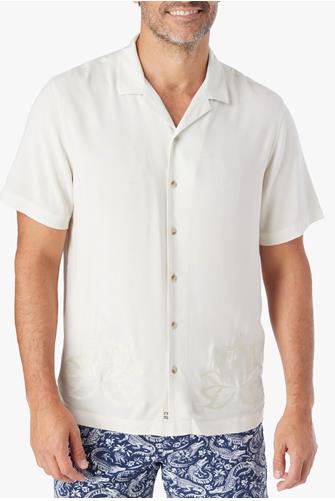The Marina Camp Shirt- White Lotus WHITE LOTUS WL 279
