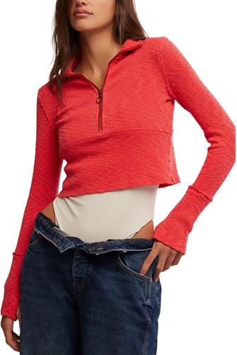 Midnight 1/2 Zip HIGH RISK RED