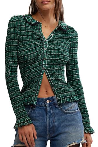 Caught A Feeling Cardi GREEN COMBO