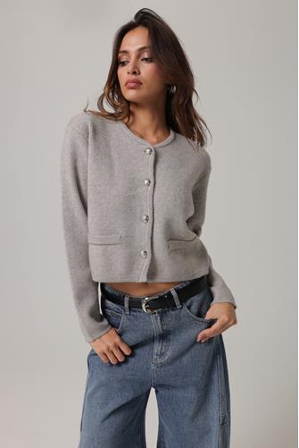 Ben Cardigan Grey Multi