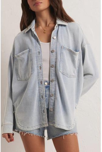 All Day Knit Denim Jacket WASHED INDIGO