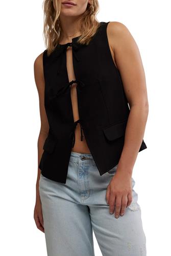 Celia Suit Vest BLACK