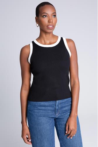 Contrast Tank BLACK/WHITE