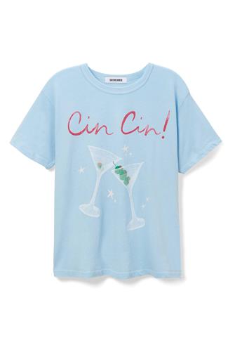 Cin Cin Ringer Tee POWDER BLUE