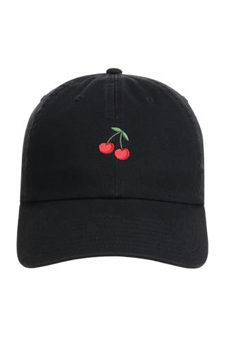 Cherry On Top Baseball Cap black