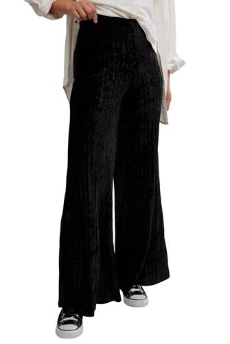 Star Sign Velvet Pant BLACK