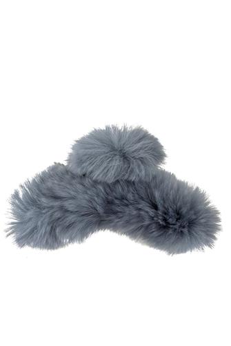 Fuzzy Claw Clip BLUE