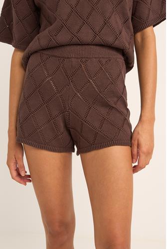 Chocolate Sunny Knit Beach Shorts CHOCOLATE