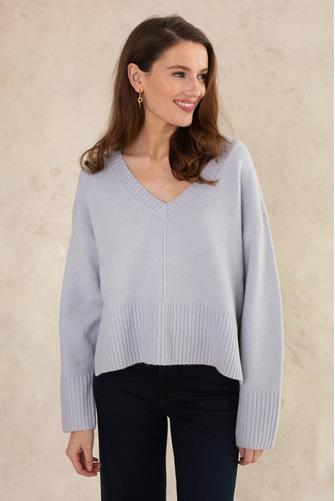 Vickie V Neck Sweater GREY
