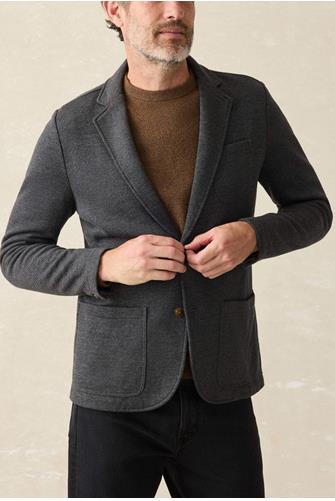 Inlet Knit Blazer BLACK SKY MELANGE