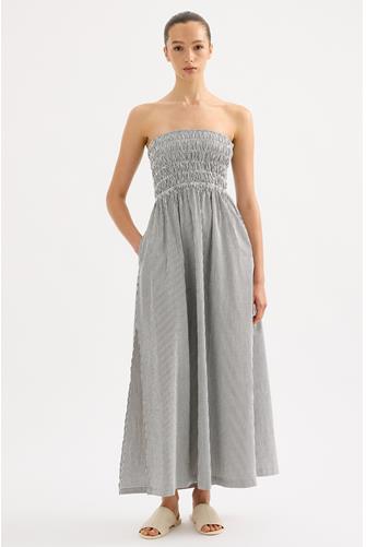 Quinn Maxi Dress BLACK STRIPE