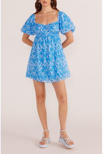 Enza Mini Dress BLUE FORAL