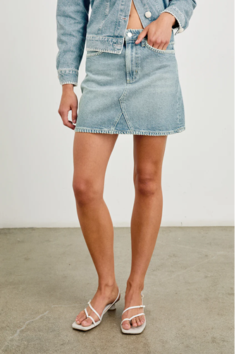 Laurel Mini Denim Skirt HARBOR