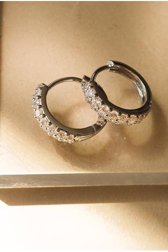 The Baby Pave Huggies SILVER