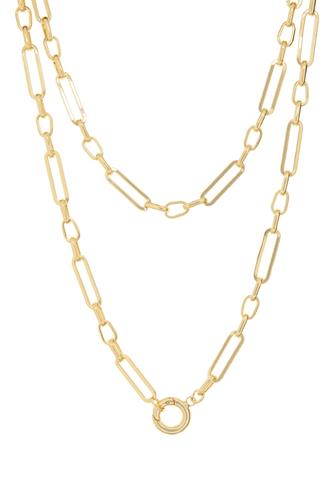 36 Inch Mixed Link Chain Necklace GOLD