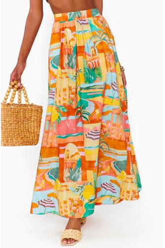 Postcards Pisa Maxi Skirt POSTCARDS FROM ITALIA