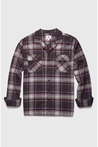 William Ls Camp Collar Shirt CABERNET COMBO