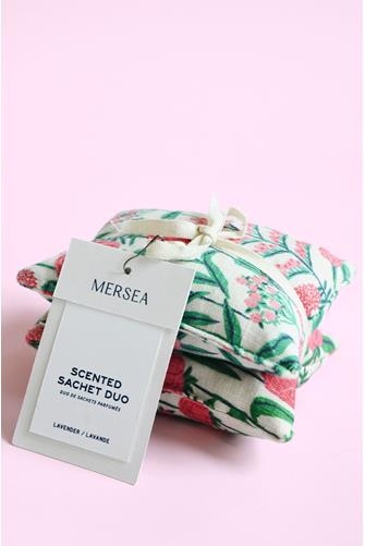 Linen Sachet Set Peony Party
