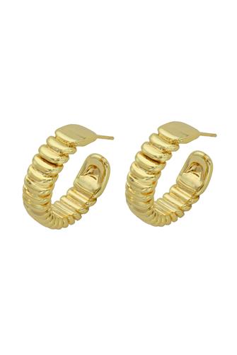 Rigged Hoop Earrings GOLD
