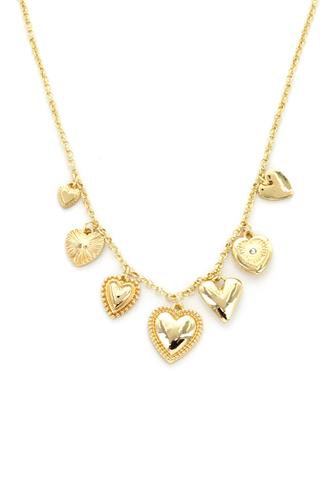 Heart Charm Necklace GOLD
