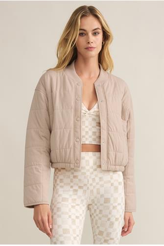 La Jolla Quilted Jacket MUSHROOM