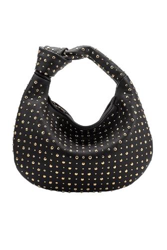 Brigitte Studded Shoulder Bag BLACK