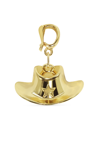 Cowgirl Hat Charm GOLD