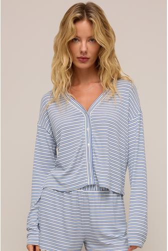 Mara Stripe Cardigan VANILLA ICE