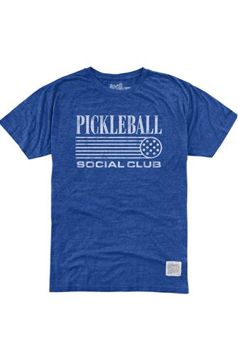 Pickleball Social Club Tee STREAKY ROYAL