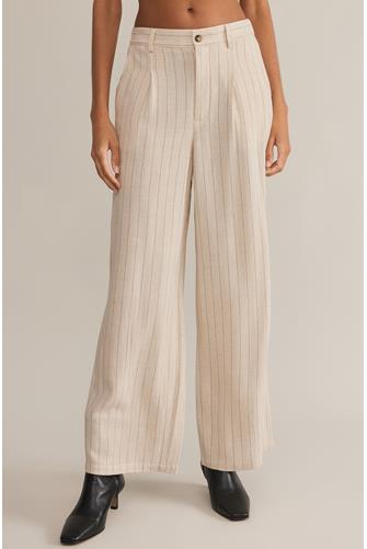Bennett Pinstripe Pant FLAX