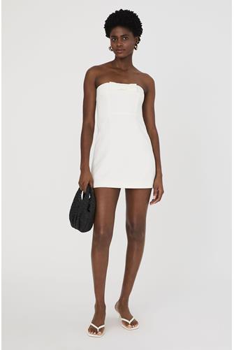 Whisper Strapless Bow Mini Dress SUMMER WHITE