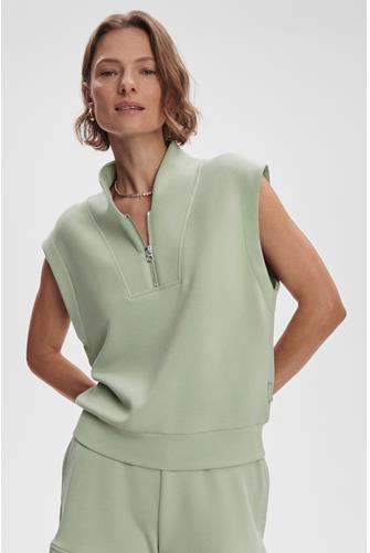 Loretta Half Zip SNOW SAGE