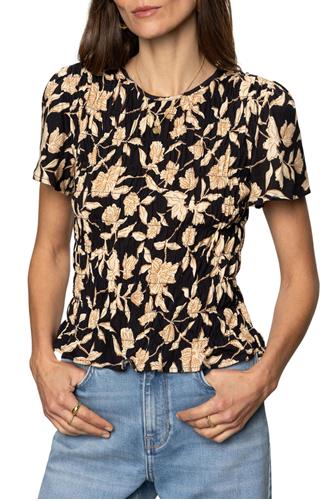 Better Together Smocked Top BANDANA PRINT BNDP