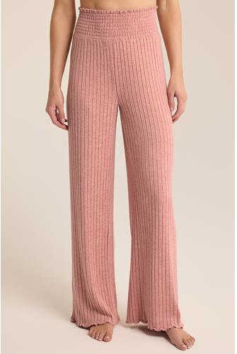 Dawn Smocked Rib Pant ROSEBUD