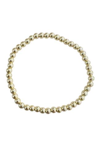 Beaded 4MM Bracelet GOLD
