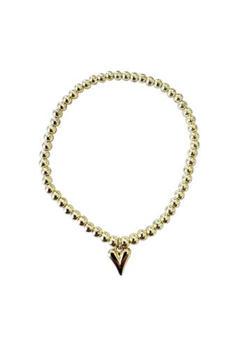Bea Charm Bracelet GOLD / PUFFY HEART