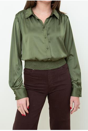 Long Sleeve Banded Bottom Shirt JADE