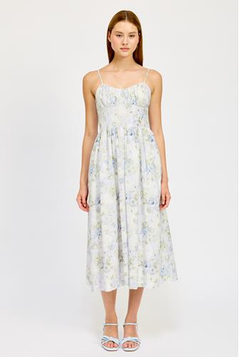 Scarlet Midi Dress BLUE SAGE FLORAL