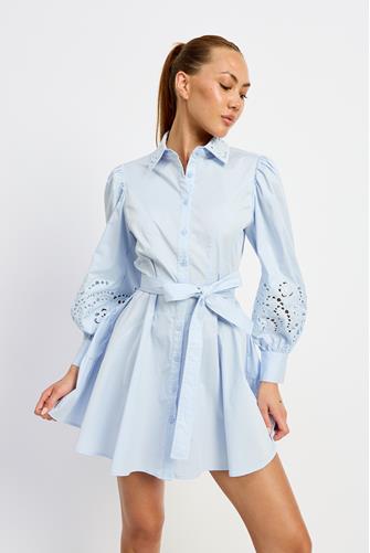 Abigail Mini Shirt Dress SKY BLUE