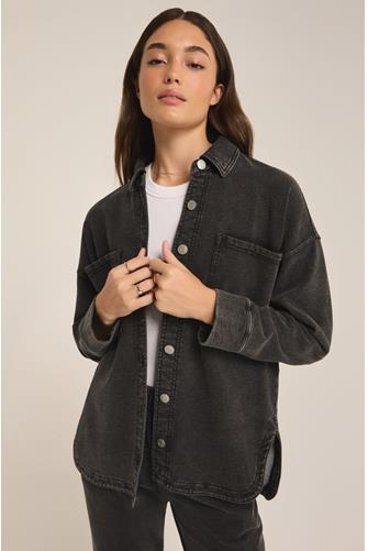 All Day Knit Denim Jacket VINTAGE BLACK