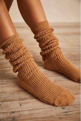 Staple Slouch Socks CAMEL