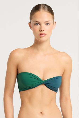 Petrol Blue / Forest Ida Tie Back Bandeau PETROL BLUE / FOREST