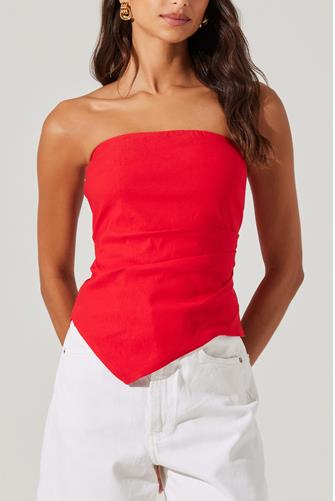 Anoka Strapless Top RED