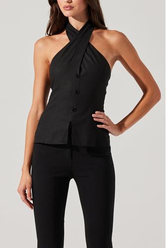 Yaritza Halter Vest BLACK