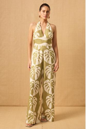 Midsummer Palm Jumpsuit MIDSUMMER PALM PRINT
