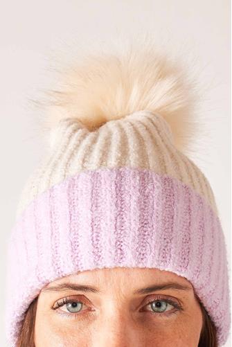 Snow Bunny Beanie FAWN/LILAC