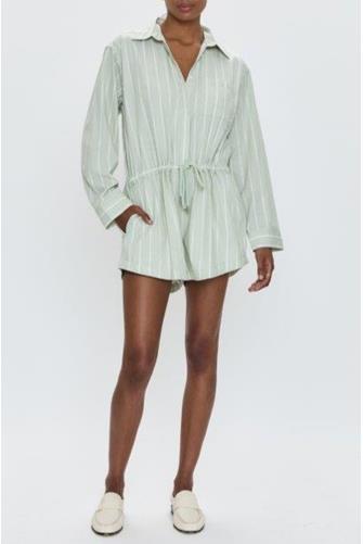 Amelie Romper PISTACHIO STRIPE